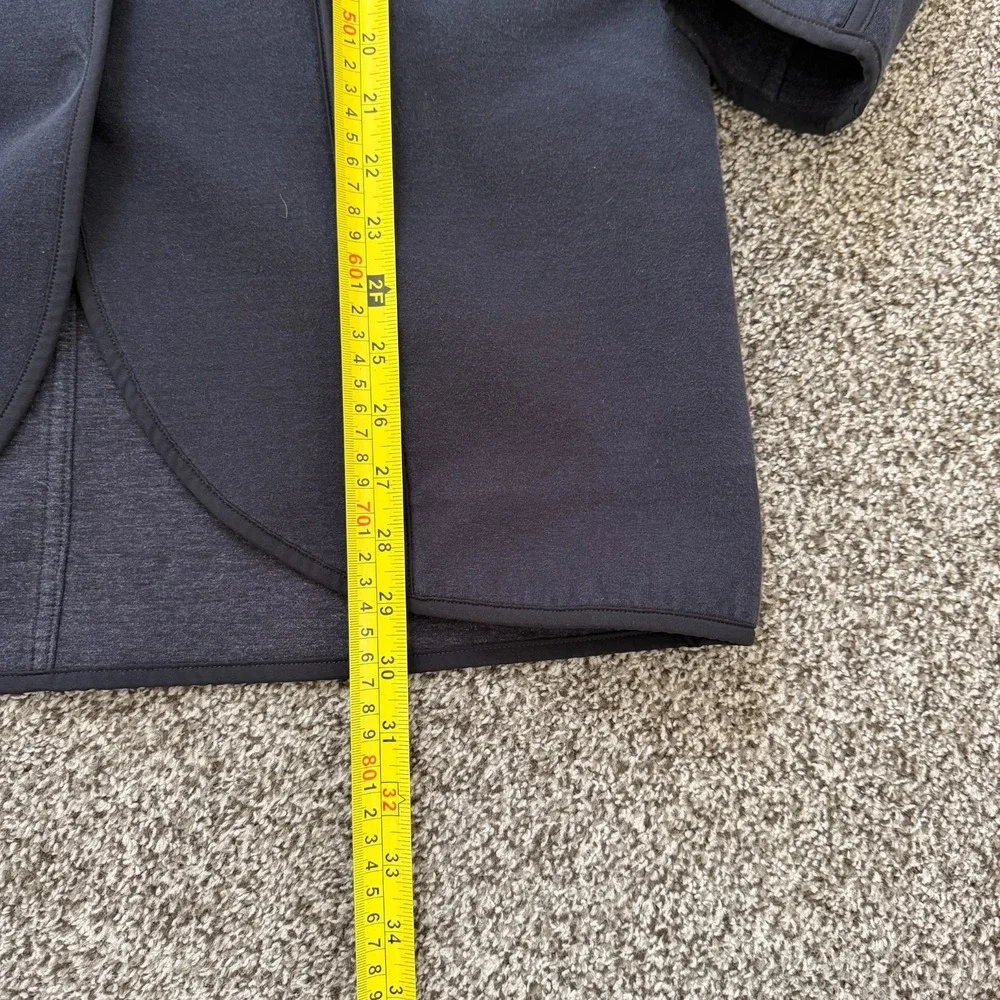 Lululemon City Bound Reversible Hooded Wrap Jacket Women's Small Black Gray